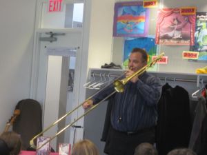 No, it's not a trombone. It's a proto-trombone.